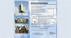 Desktop Screenshot of kleinwindanlage.de