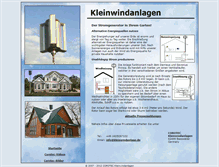Tablet Screenshot of kleinwindanlage.de